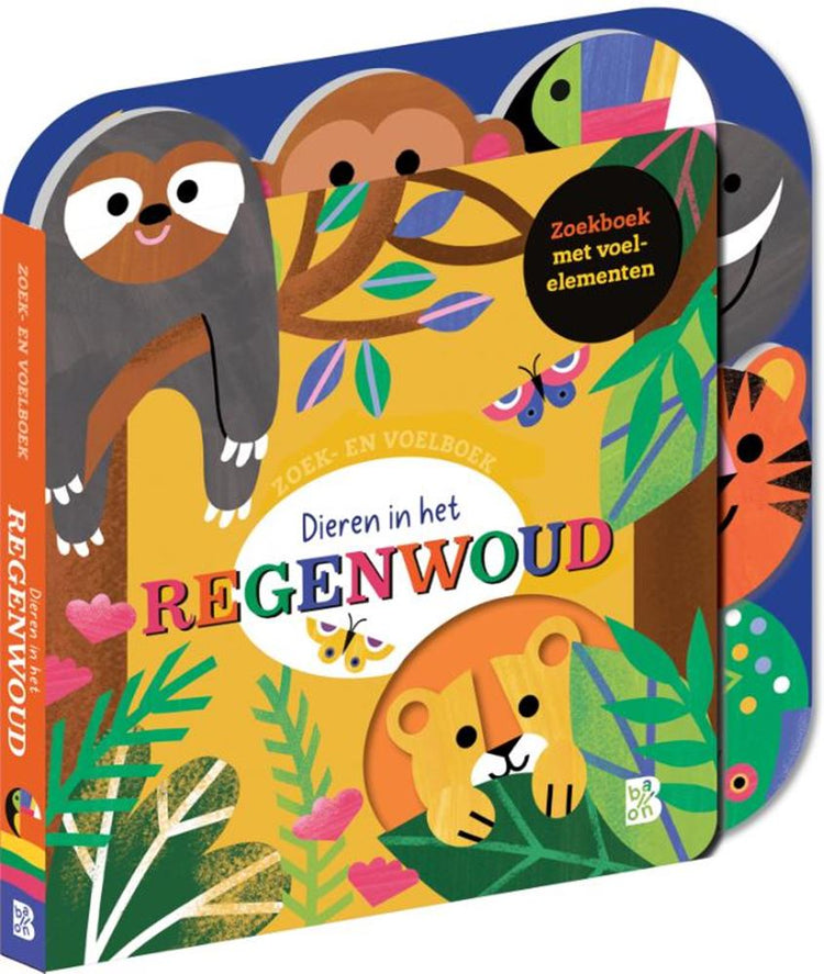 Zoek- en voelboek: dieren in het regenwo
