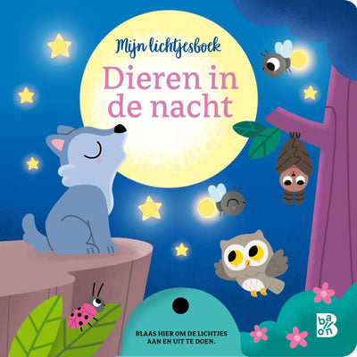 Standaard uitgeverij lichtjesboek: dieren in de nacht 2+