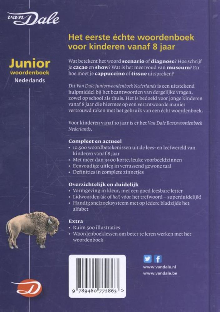Van dale juniorwoordenboek nederlands.