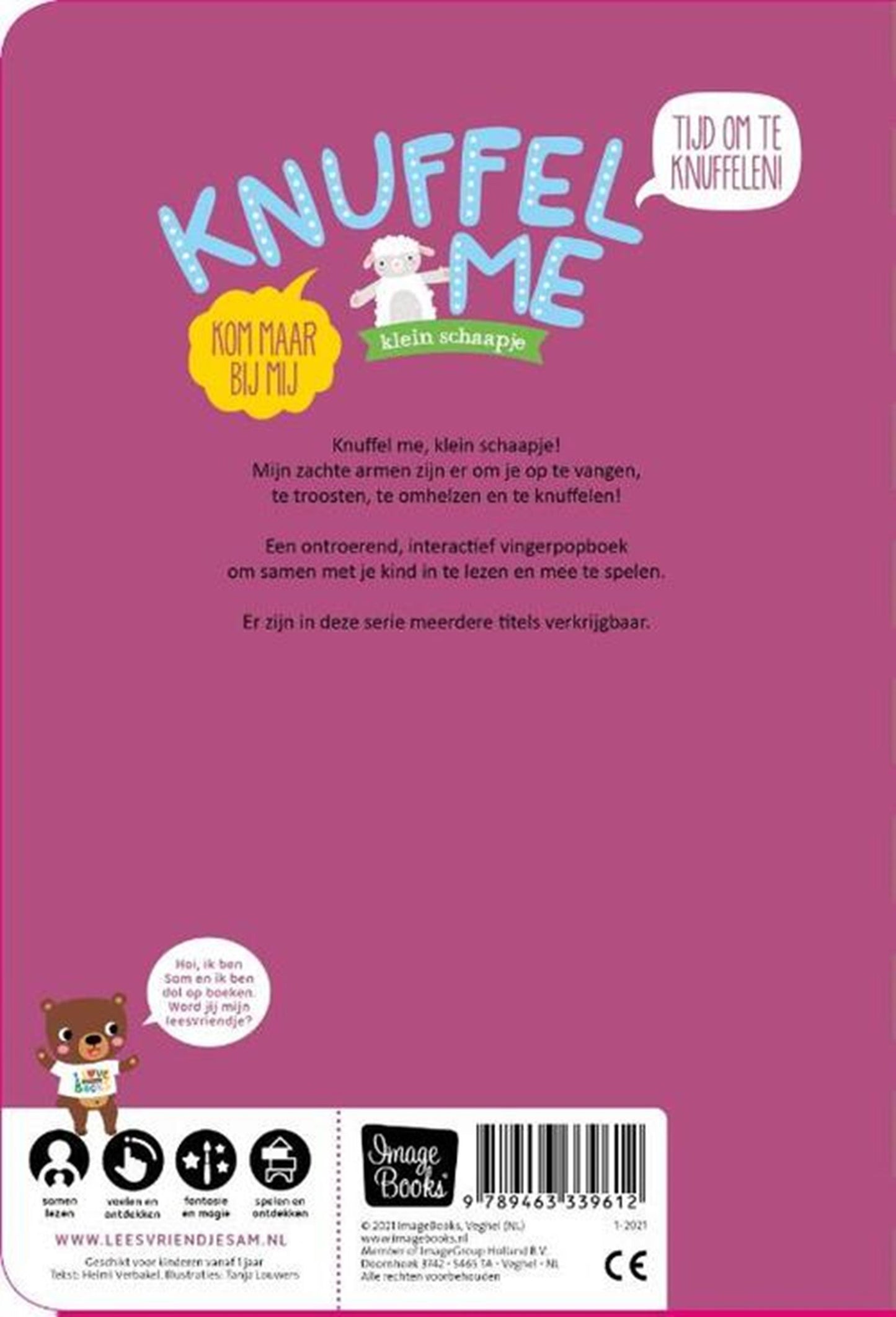 Imagebooks knuffel me - klein schaapje
