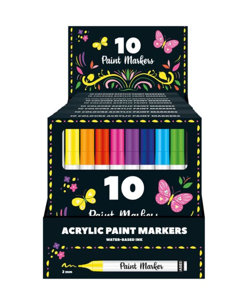 Display paint markers. 10 stuks