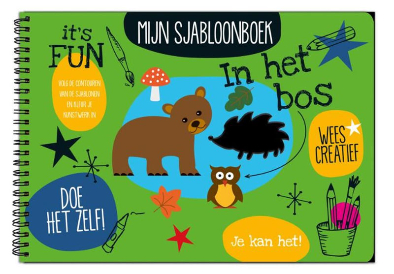 Mijn sjabloonboek - in het bos. 4+