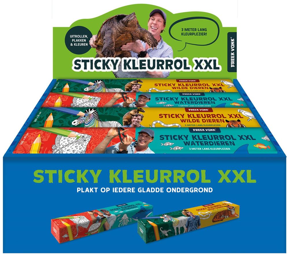Display freek vonk sticky kleurrollen xx