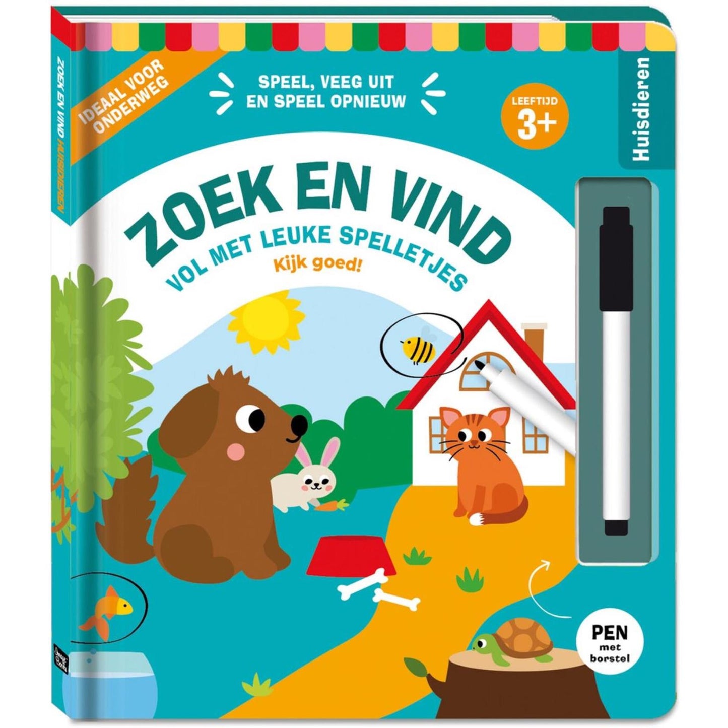 Imagebooks zoek en vind kinderboek - huisdieren 3+