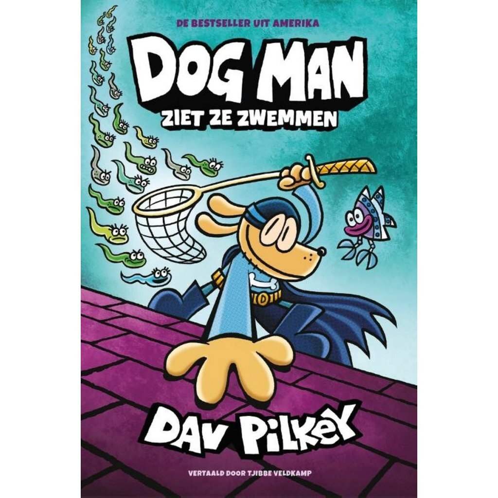 Basic boek dog man deel 8 dog man ziet ze zwemmen