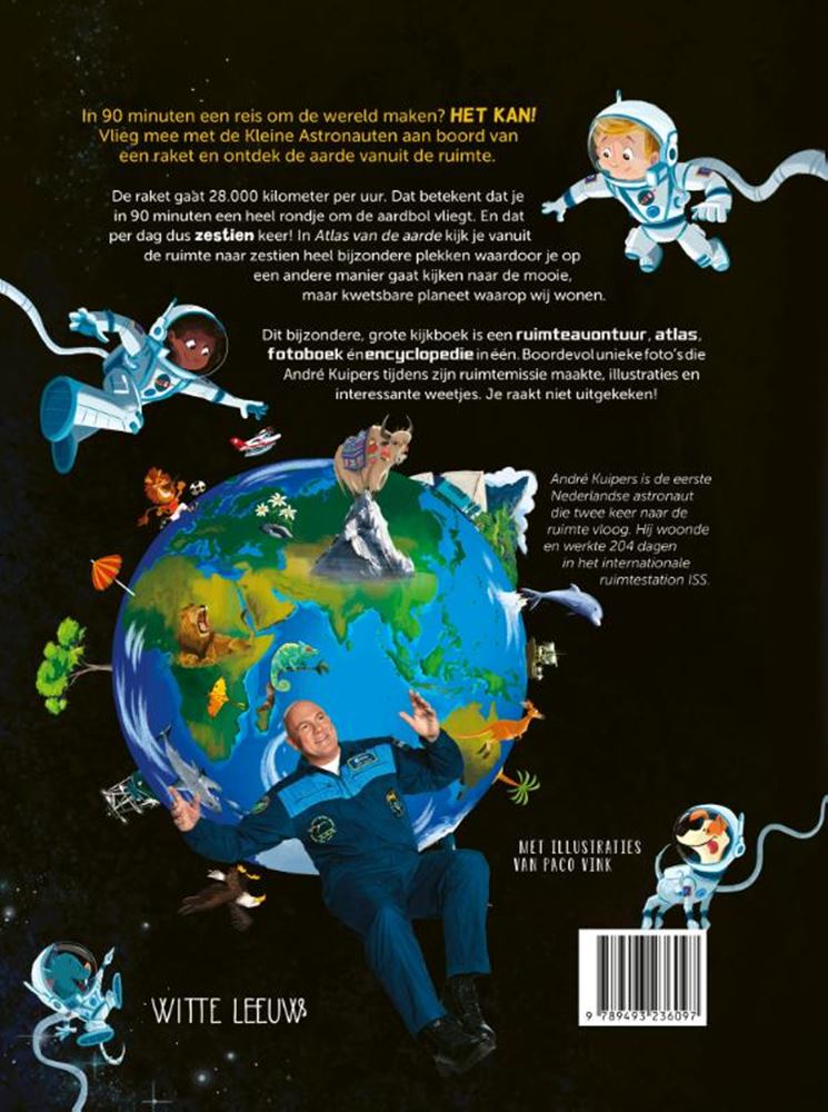 Wpg uitgevers atlas van de aarde. andré kuipers. 5+