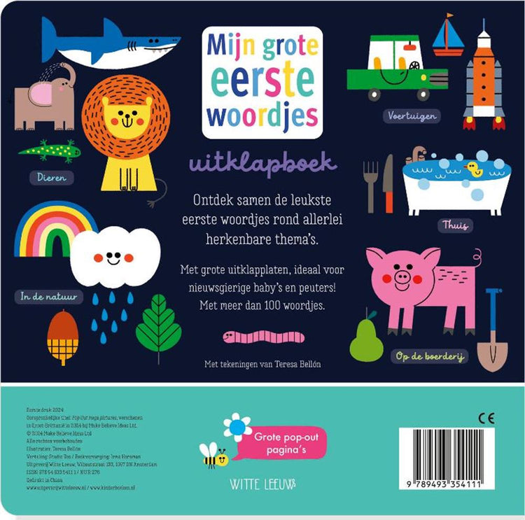 Mijn grote eerste woordjes uitklapboek.