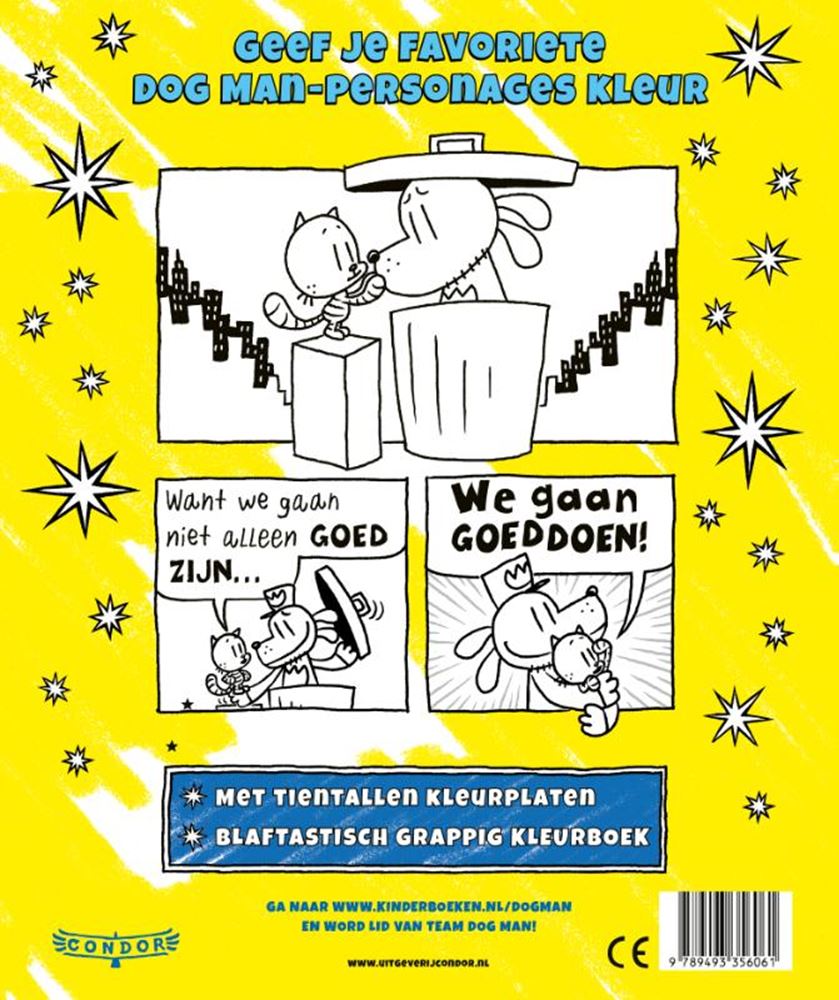 Wpg uitgevers dog man kleurboek 4+