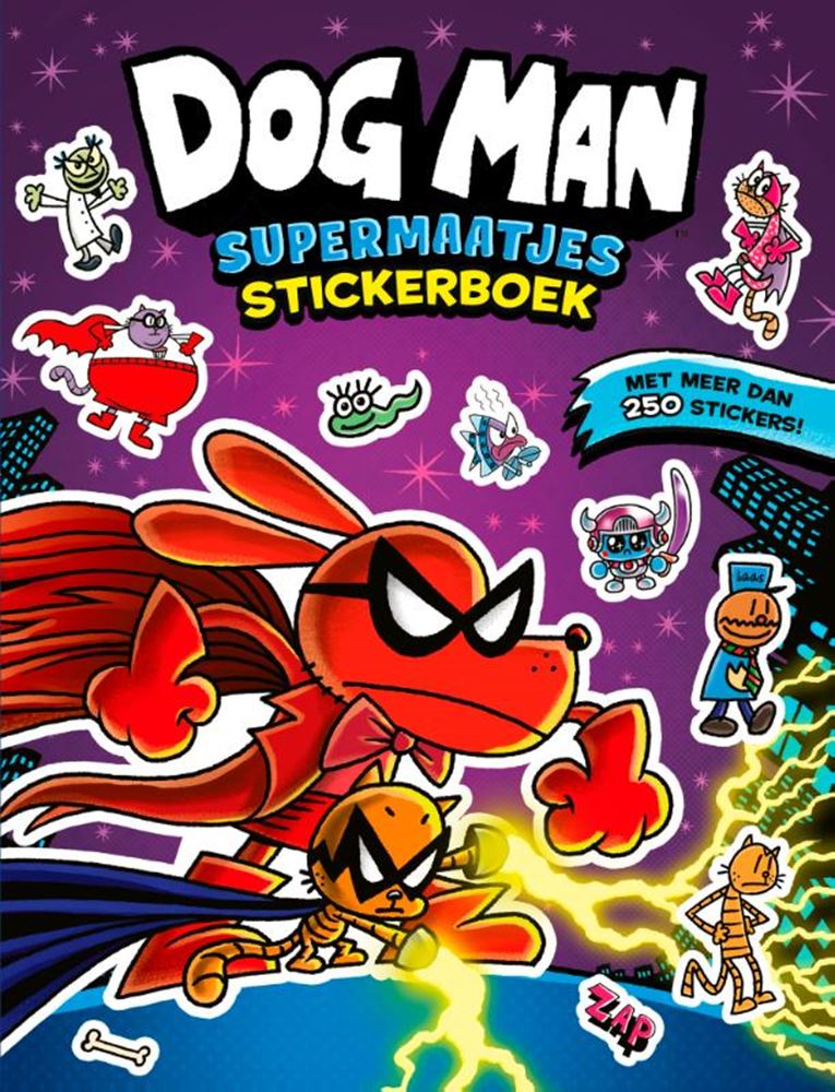 Centraal boekhuis dog man supermaatjes stickerboek alle