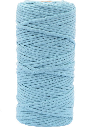 Vaessen creative macrame touw - aqua - 3mmx100m