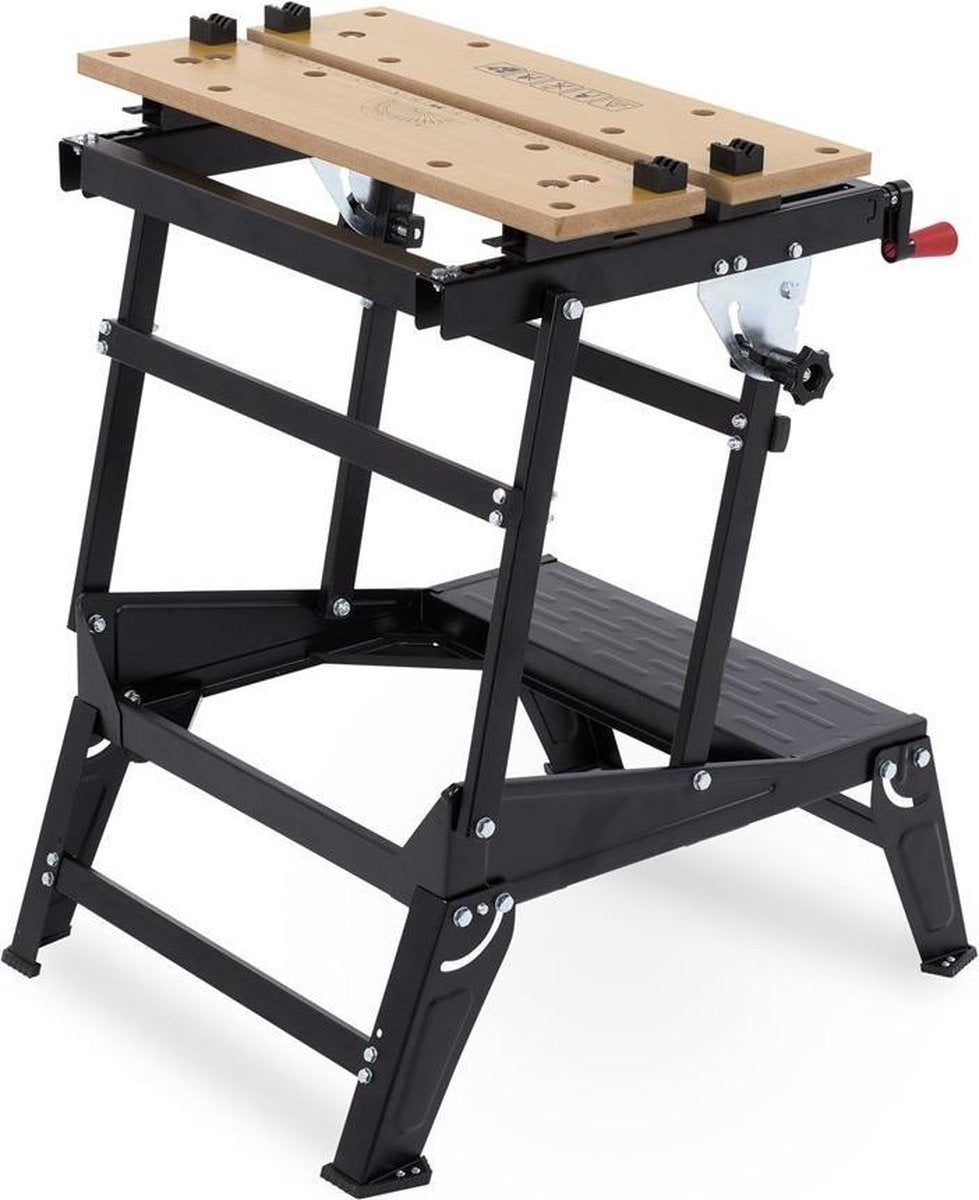 Kreator krt672002 opvouwbare werkbank - verstelbare hoogte en breedte