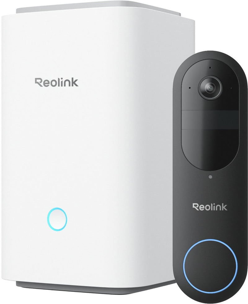 Reolink batterij-deurbelsysteem - 4mp - 1:1-beeld van top tot teen - detectie van personen voertuigen pakketten - d340b met hub 1