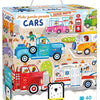 Banana panda puzzel auto's - educatief speelgoed karton 40 stukjes.
