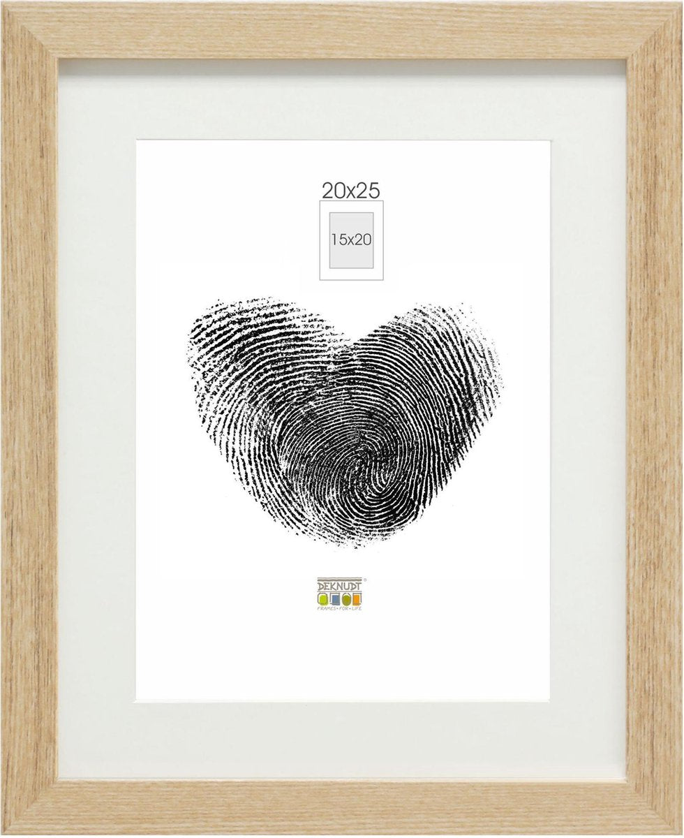 Deknudt frames fotolijst - naturel - passe-partout - 15x20 20x25 cm