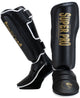 Super pro combat gear scheenbeschermer protector se zwart goud wit extra small