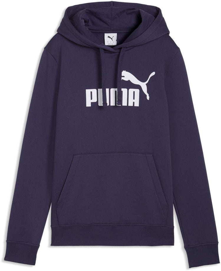 Puma ess no. 1 logo hoodie fl (s) dames trui - deep plum