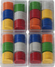 Longfield fiches 25 mm – 240 stuks in box – assorti kleuren – pokerfiches, spelchips casino accessoires – geschikt voor poker, roulette, blackjack, thuiscasino, gezelschapsspellen bordspellen – engelhart