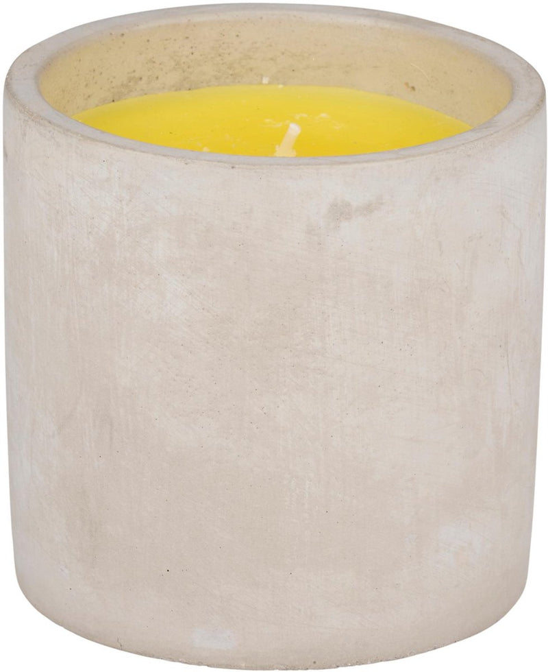 Arti casa citronella kaars - 22 uur brandtijd - cement pot - 10 x 10 cm - voor tuin en balkon