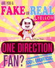 Are you a fake or real one direction fan? version yellow - the 100% unofficial quiz and facts trivia travel set game