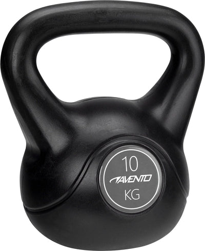 Avento kettlebell - 10 kg - zwart
