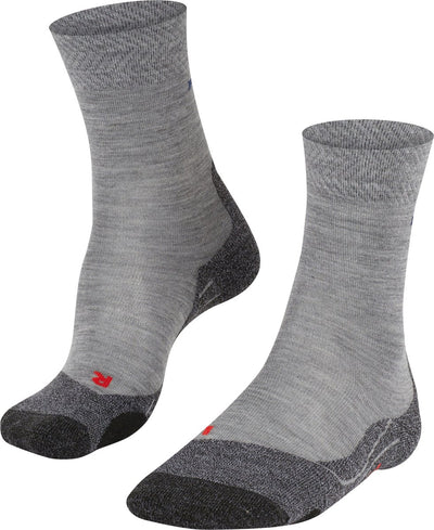 Falke tk2 melange anti-blaar dik wol functioneel materiaal wandelsokken heren grijs - maat 46-48