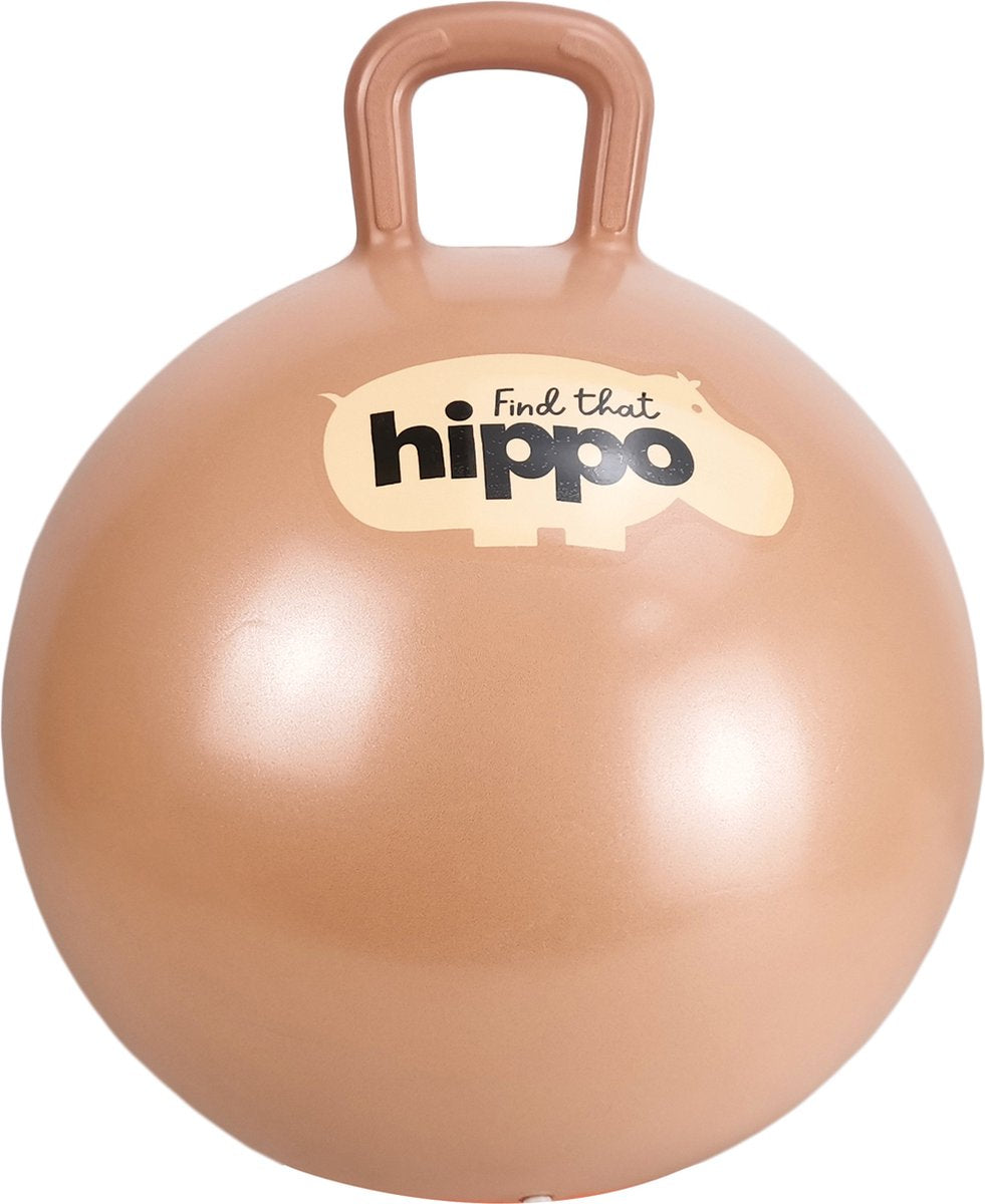 Find that hippo springbal - oranje - ø45 cm - inclusief pomp - motoriek en balans - 2+