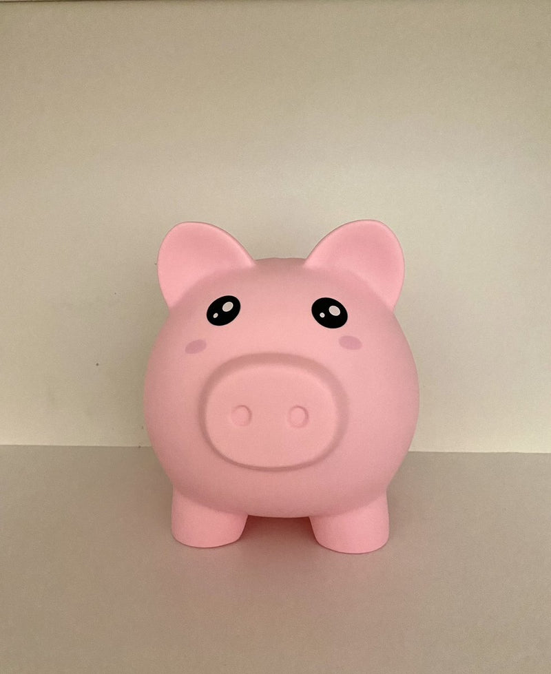 I-total spaarpot varken onbreekbaar - spaarvarken -pvc - educatief - roze spaarvarken