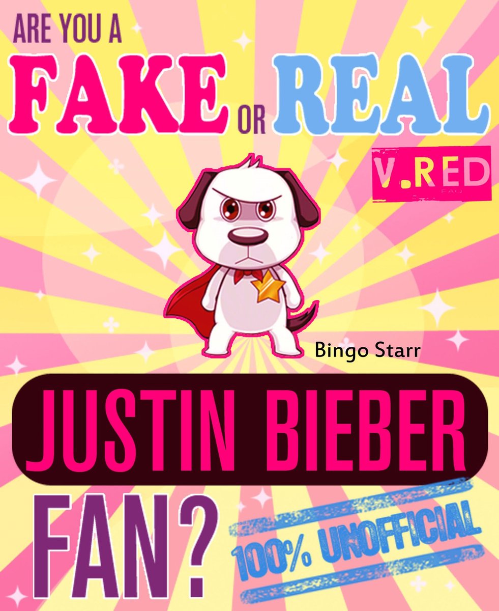 Are you a fake or real justin bieber fan? version red - the 100% unofficial quiz and facts trivia travel set game