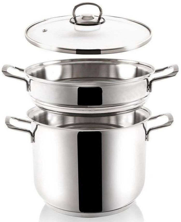 Orion anett serie - roestvrijstalen stoompan - 5l - 22cm diameter - inclusief stoominzet