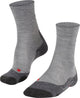 Falke tk2 melange anti-blaar dik wol functioneel materiaal wandelsokken heren grijs - maat 46-48