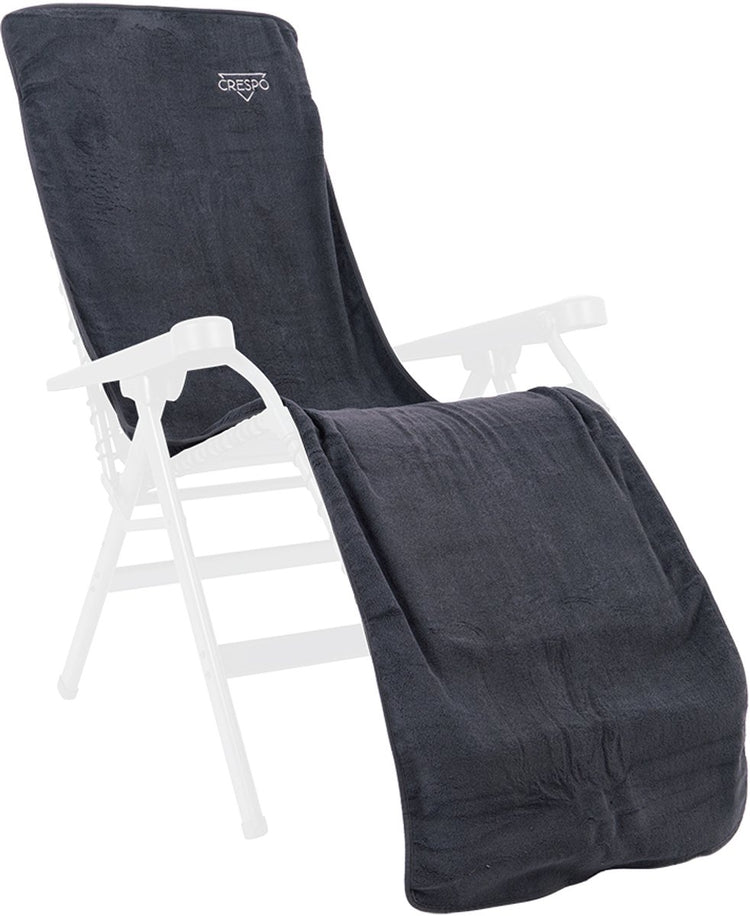 Crespo - badstof stoelhoes l - relaxstoelen - grijs