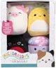 Squishmallows knuffel pluche micromallows - maui, trudy, caedyn, minya, 4-pack