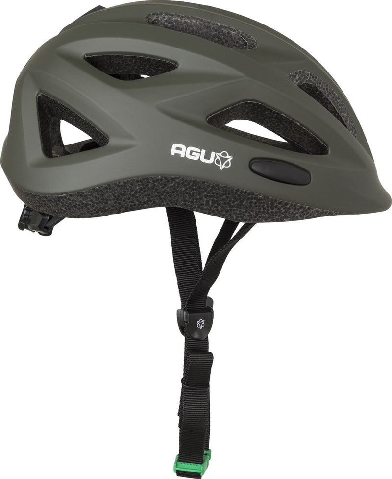 Agu kids go - kinderhelm - in-mold helm - 48-54 cm - veiligheid - zichtbaarheid - en1080 standaard - groen one size