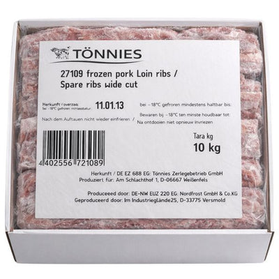 Tönnies spareribs rauw premium (10 kg)