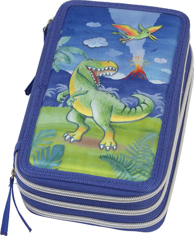 Faber-castell tekenetui - dino - gevuld 3-laags 44-delig - fc-573041