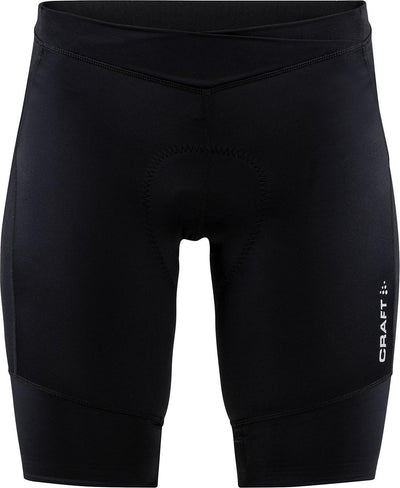 Craft core essence shorts w dames fietsbroek - zwart - zilver