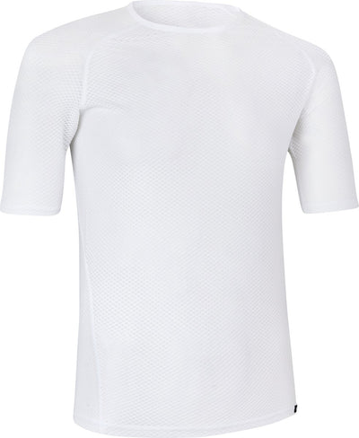Gripgrab - ultralight mesh korte mouw base layer zomer fiets ondershirt polygiene zweethemd - wit - heren - maat s