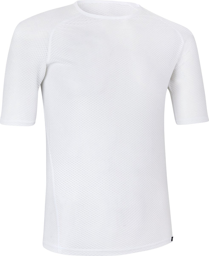 Gripgrab - ultralight mesh korte mouw base layer zomer fiets ondershirt polygiene zweethemd - wit - heren - maat s