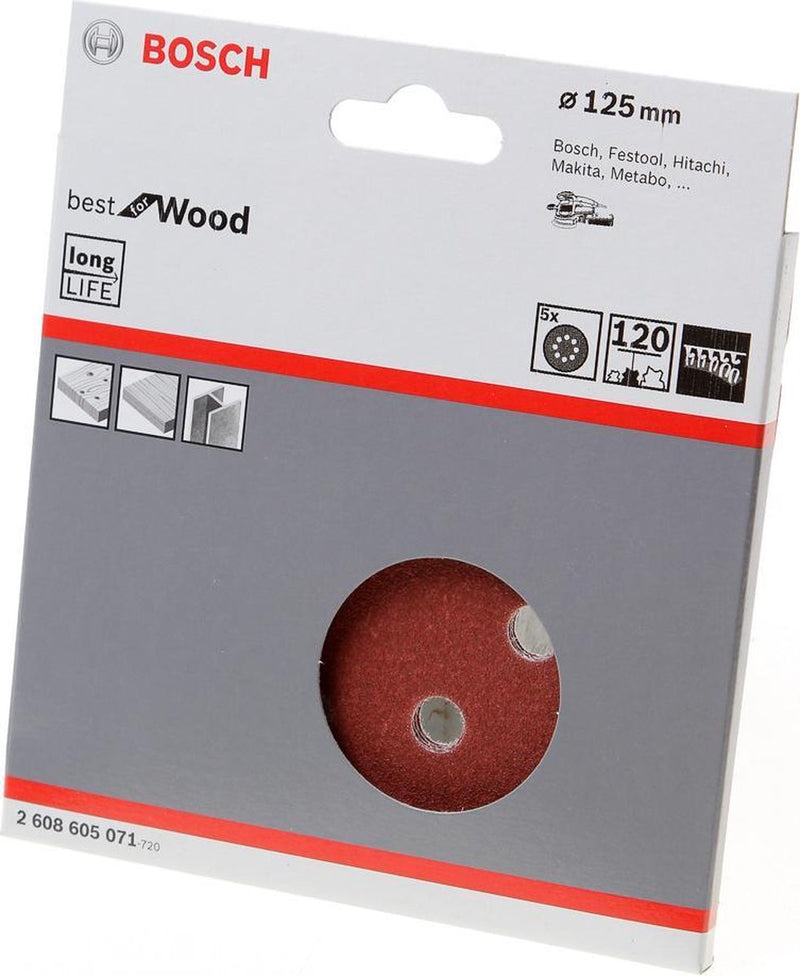 Bosch 5x expert c470 schuurpapier met 8 gaten voor excentrische s...