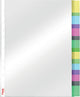 Esselte premium a4 index showtas - gemaakt van kunststof met 8 tabs - 80 micron - transparant