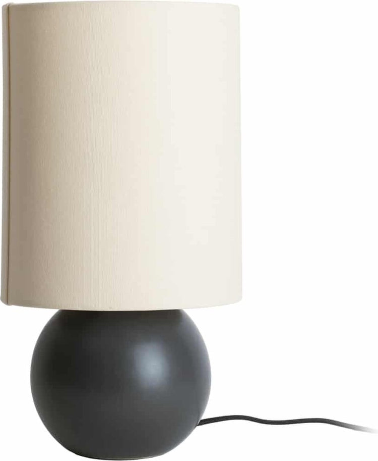 Leitmotiv tafellamp alma ball - zwart - ø16cm - scandinavisch