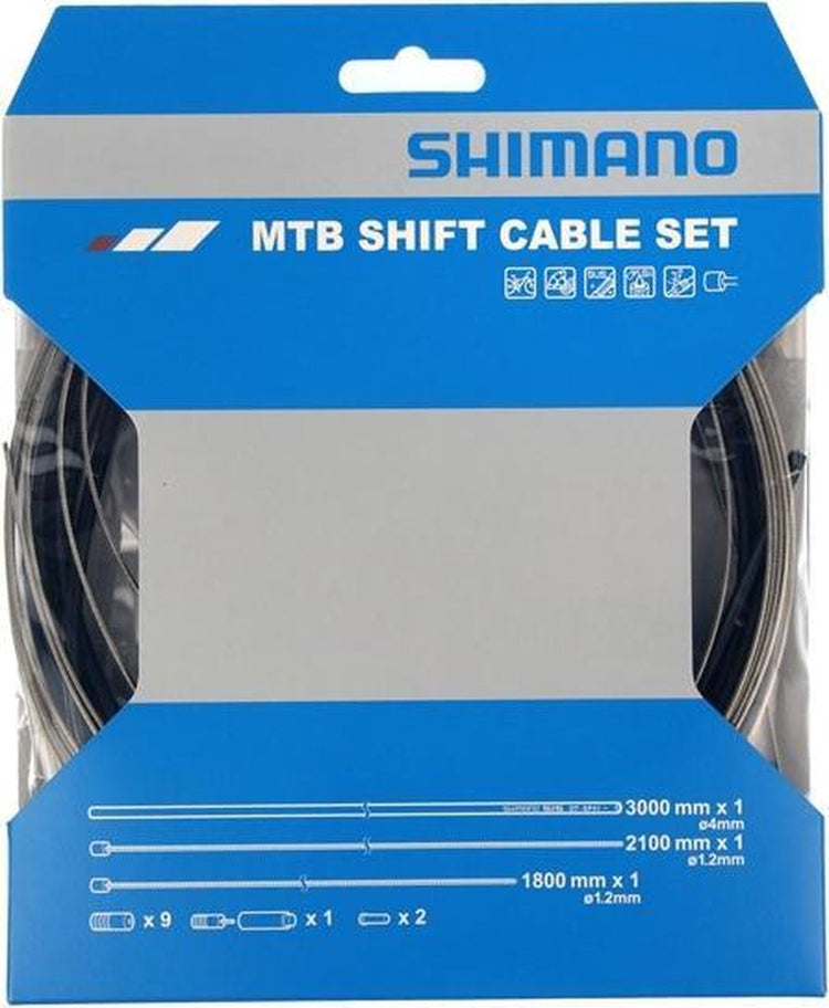 Shimano versnellingskabelset 3000 mm mtb zwart 4-delig