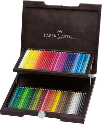 Faber-castell kleurpotlood aquarel - albrecht durer - houten koffer 72 stuks - fc-117572