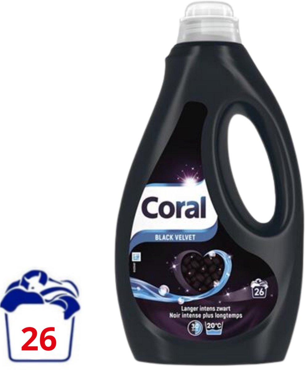 Coral vloeibaar wasmiddel black velvet - 1.17 l (26 wasbeurten)