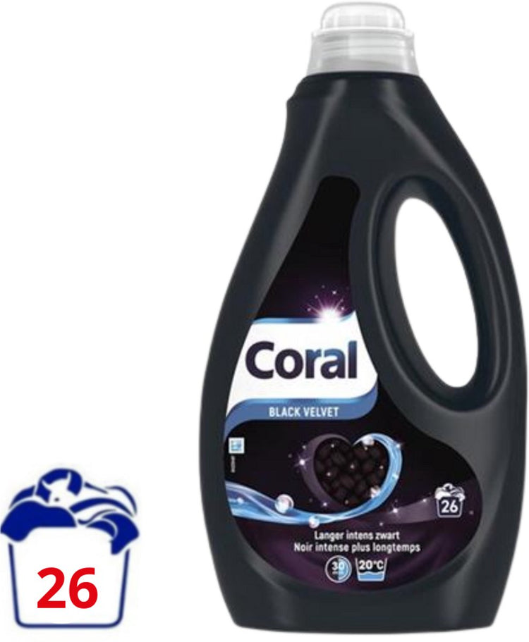 Coral vloeibaar wasmiddel black velvet - 1.17 l (26 wasbeurten)