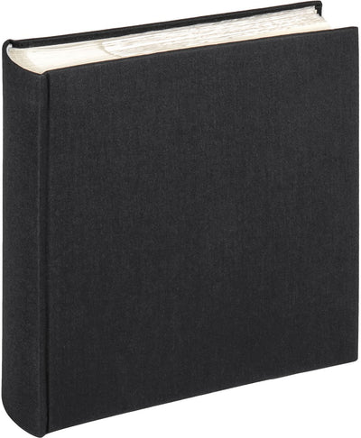 Walther me-510-b cloth - memo insteekalbum - formaat 23 x 22 cm - 200 foto's 10 x 15 cm - zwart