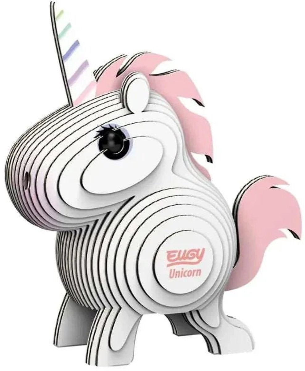 Eugy 3d puzzel - eenhoorn - fantasiefiguren - duurzaam - verzamel ze allemaal - 6 jaar