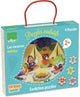 Vilac puzzel vakanties houten progressieve puzzel 4 stuks.