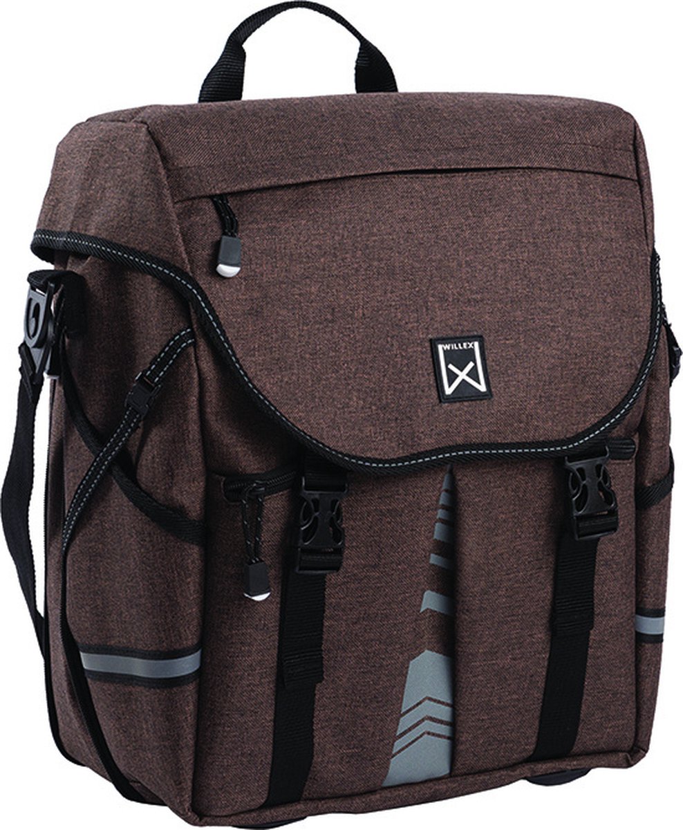Willex pakaftas s 1200 - enkele fietstas - 10liter- bruin