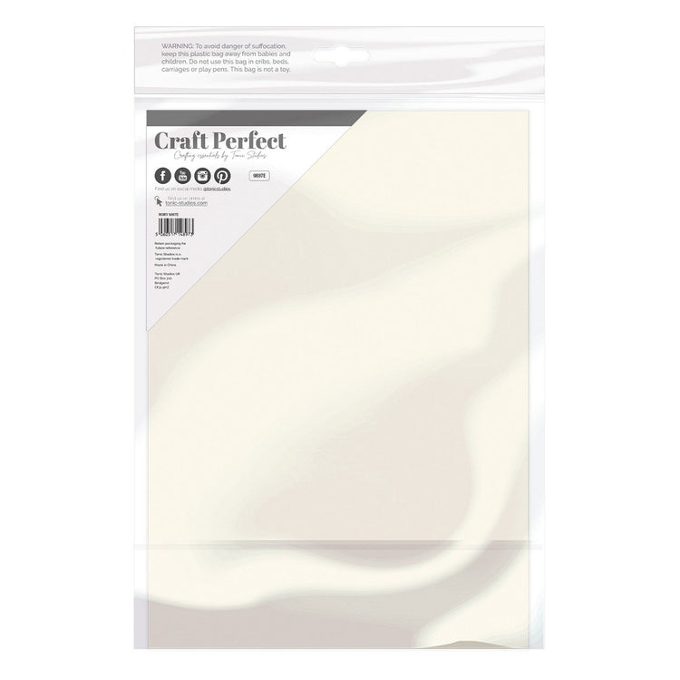 Craft perfect by tonic studios craft perfect • smooth card a4 240g ivory white 5pcs